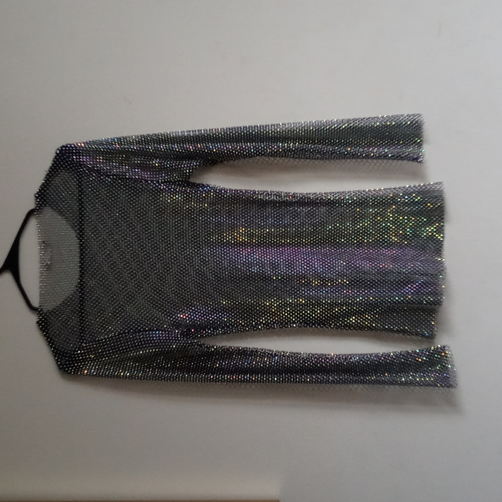 Free People Filter Finish Long Sleeve Rhinestone Top - Picture 3 of 5